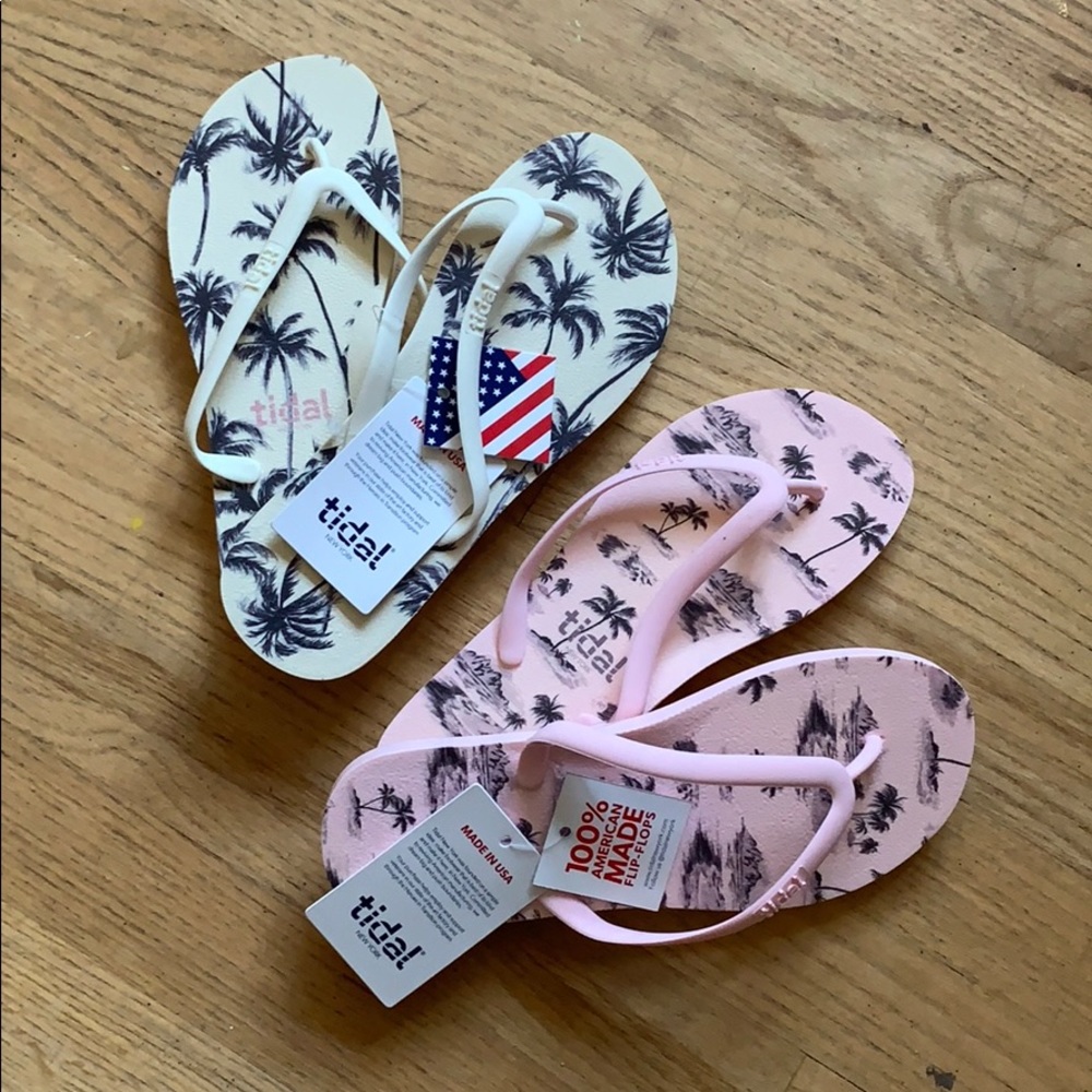 BRAND NEW tidal flip flops | Made in NY